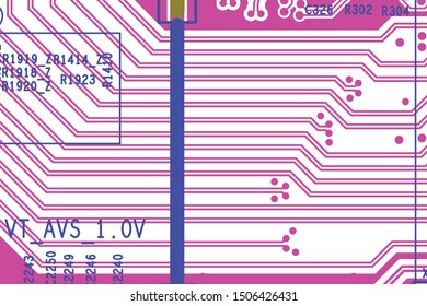 Vector circuit board illustration. Abstract technology.
