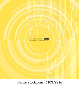 Vector circuit board illustration. Abstract technology