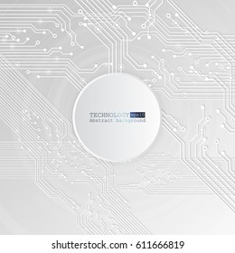 Ilustración de la tarjeta de circuitos del vector. Tecnología abstracta