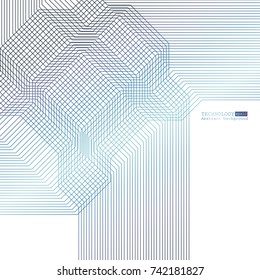Vector circuit board illustration. Abstract technology