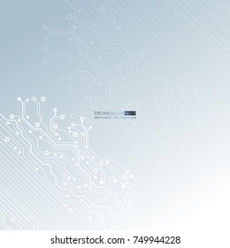 Vector circuit board illustration. Abstract technology