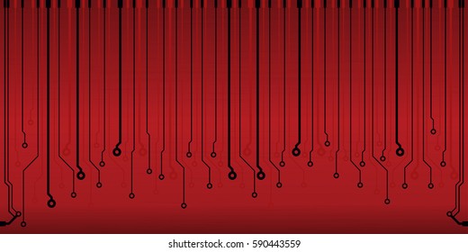 Vector circuit board illustration. Eps flat vector illustration
