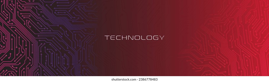 Vector circuit board motherboard. blue technology background. Futuristic Background.