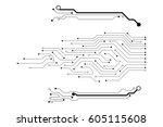 Vector circuit board pattern for background technology