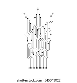 Vector circuit board pattern for background technology