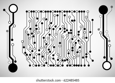 Vector circuit board pattern for background technology