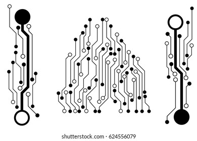 Vector circuit board pattern for background technology