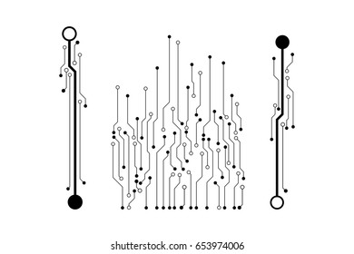 Vector circuit board pattern for background technology