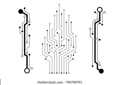 Vector circuit board pattern for background technology