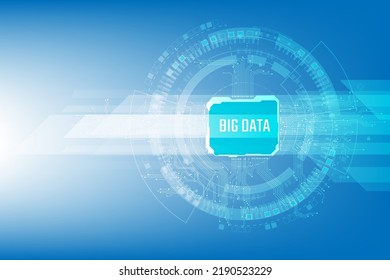 Vector circuit board pattern with BIG DATA frame for background technology