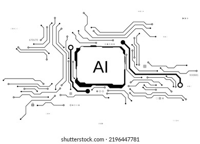 Vector circuit board pattern with HUD frame for background technology