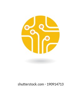 Vector circuit board symbol