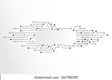 vector circuit board for technology background