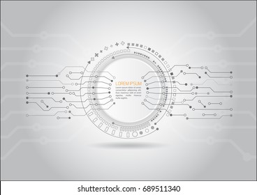 Vector circuit board - technology background   