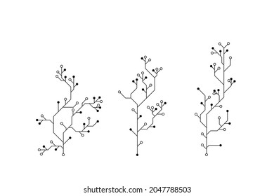 Vector circuit board tree pattern for the background technology