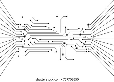 Vector circuit and communication concept for technology background
