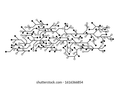 Vector circuit for communication technology background concept 