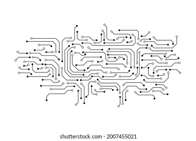 Vector circuit for communication technology background concept 