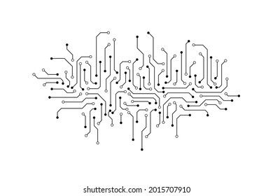 Vector circuit for communication technology background concept 