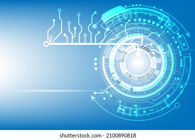 Vector circuit for communication technology background concept 