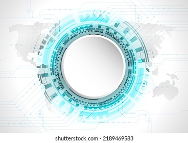 vector circuit concept communication technology background on white screen