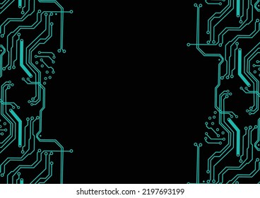 vector circuit digital technology elements design background concept. vector illustration background