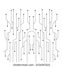 vector of circuit technology logo template illustration design