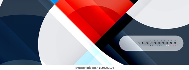 Vector circular abstract background, circles geometric shapes