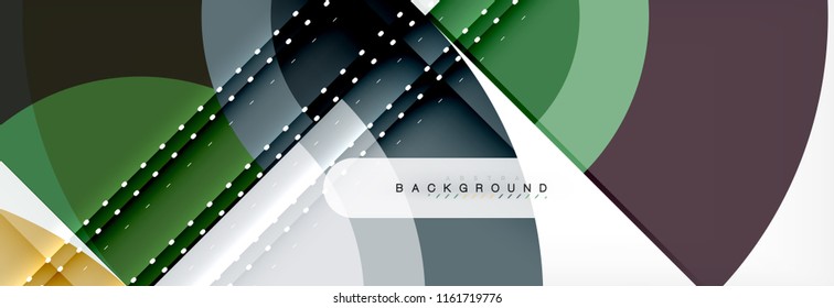 Vector circular abstract background, circles geometric shapes
