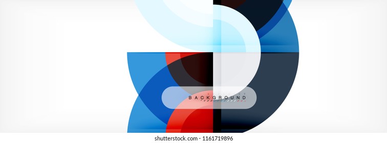 Vector circular abstract background, circles geometric shapes