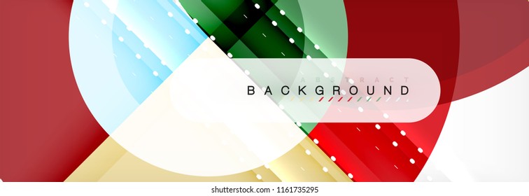 Vector circular abstract background, circles geometric shapes