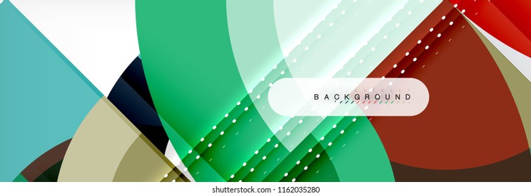 Vector circular abstract background, circles geometric shapes