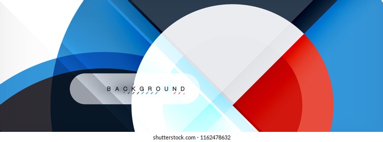 Vector circular abstract background, circles geometric shapes