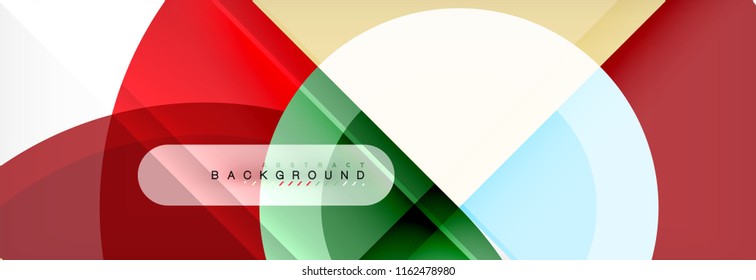 Vector circular abstract background, circles geometric shapes