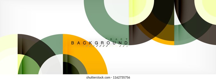 Vector circular abstract background, circles geometric shapes