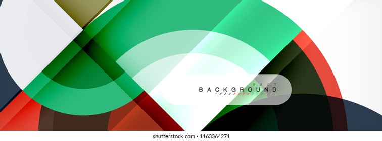 Fundo abstrato circular do vetor, círculos formas geométricas