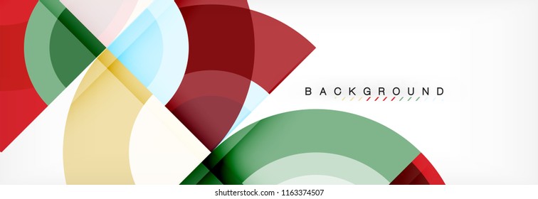 Vector circular abstract background, circles geometric shapes