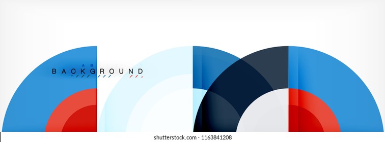 Vector circular abstract background, circles geometric shapes