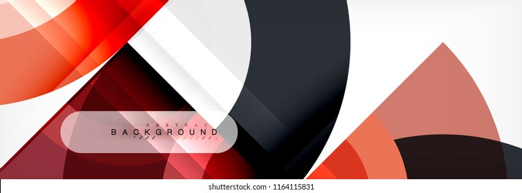 Vector circular abstract background, circles geometric shapes