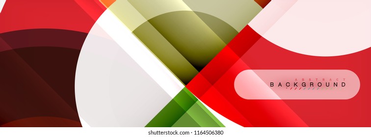 Vector circular abstract background, circles geometric shapes