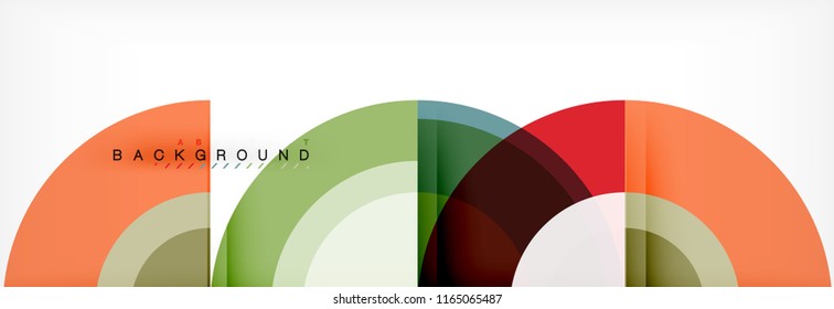 Vector circular abstract background, circles geometric shapes