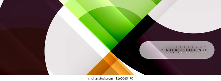 Vector circular abstract background, circles geometric shapes