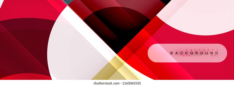 Vector circular abstract background, circles geometric shapes