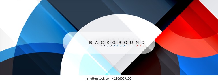 Vector circular abstract background, circles geometric shapes