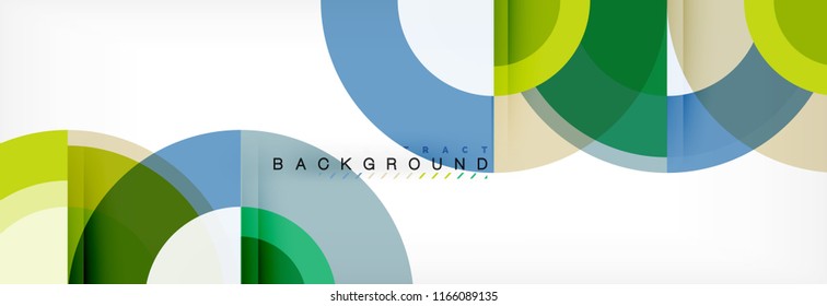 Vector circular abstract background, circles geometric shapes