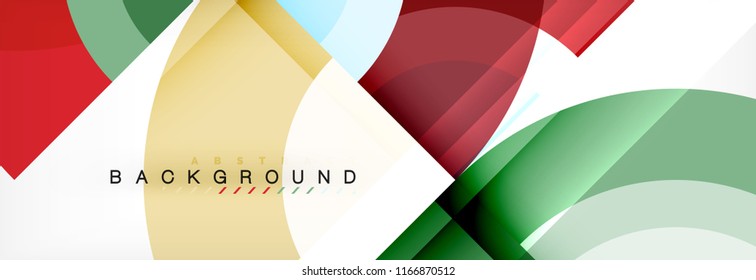 Vector circular abstract background, circles geometric shapes