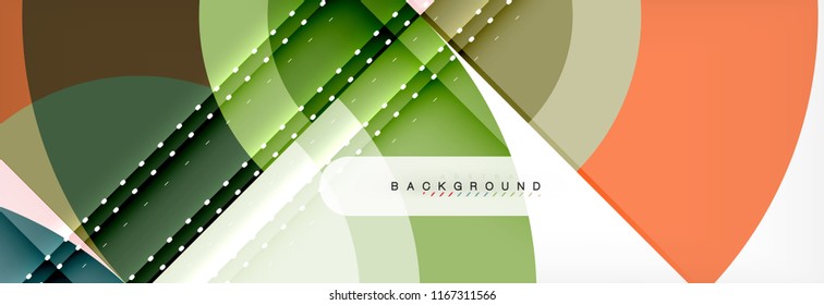 Vector circular abstract background, circles geometric shapes