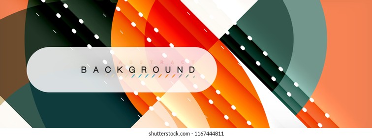 Vector circular abstract background, circles geometric shapes