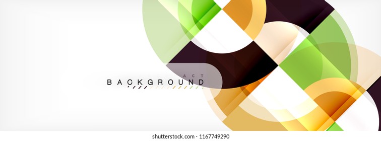 Vector circular abstract background, circles geometric shapes