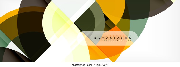 Vector circular abstract background, circles geometric shapes
